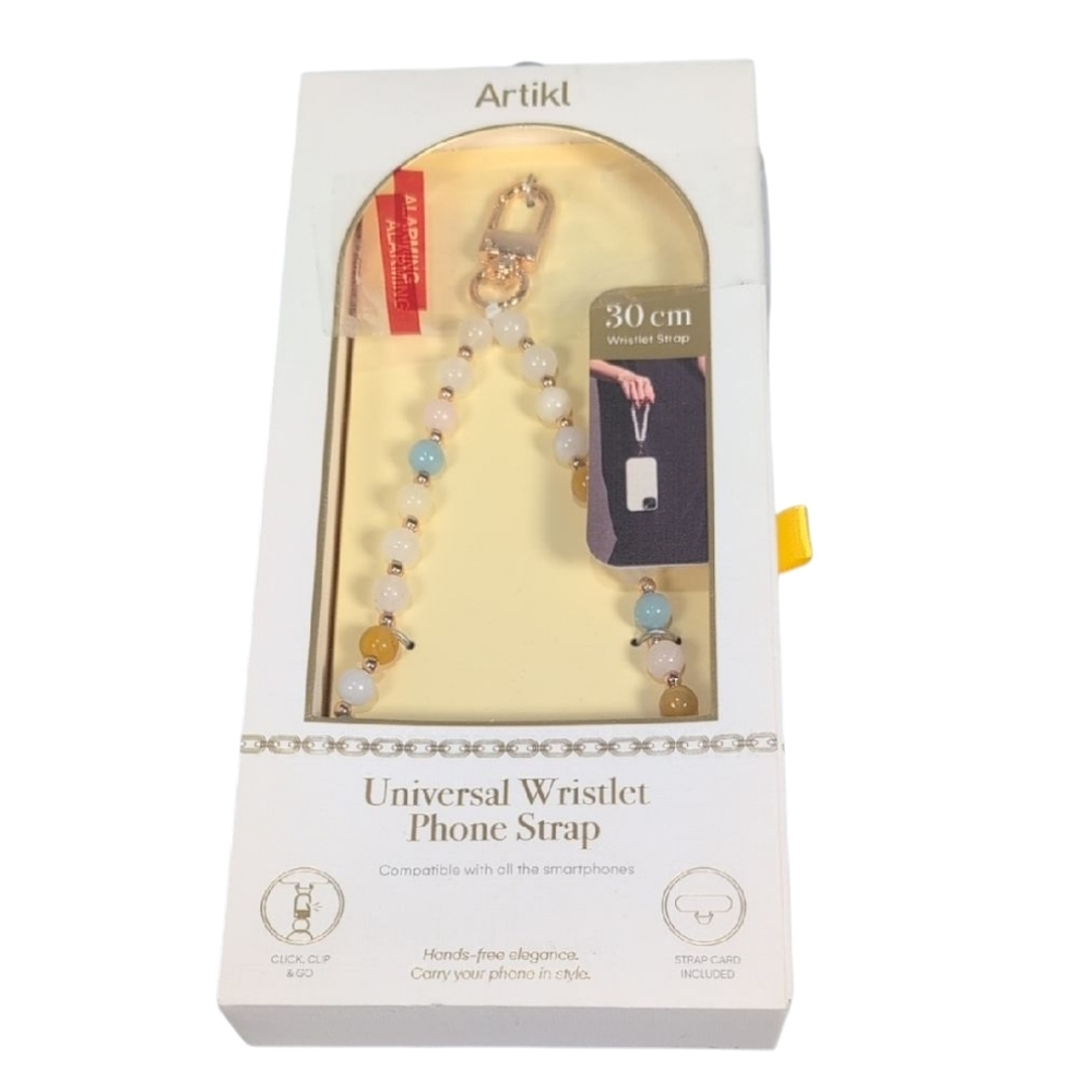 Artikl Pastel Beaded Universal Wristlet Phone Strap